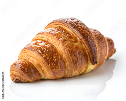 Golden Brown Flaky Croissant