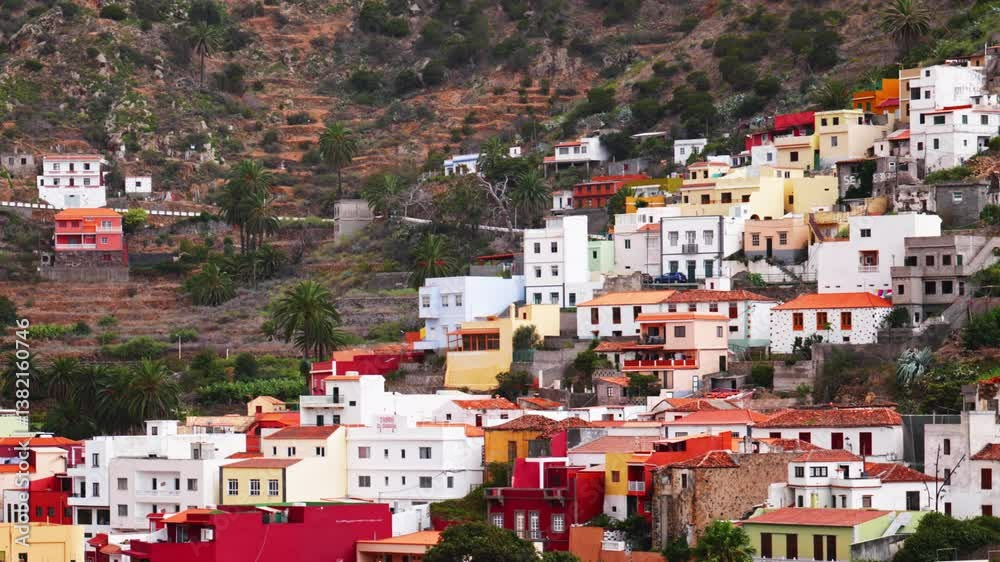 Vallehermoso on La Gomera, Spain.