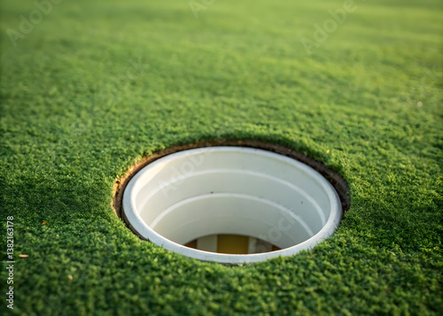 Open Septic Tank Access on Green Grass