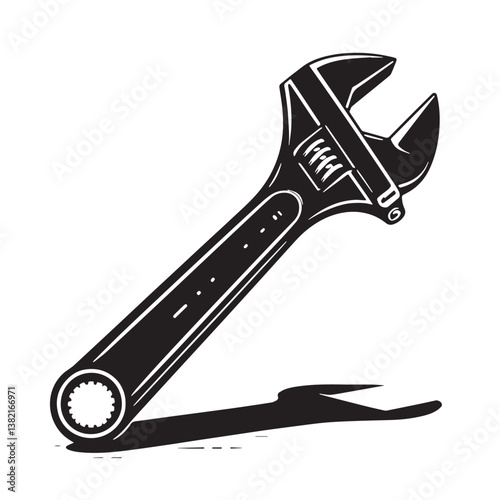 Black Color Blender Silhouette Vector Illustration, Solid White Background