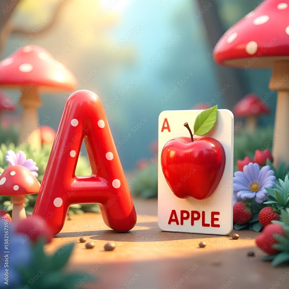 Naklejka premium a alphabet 