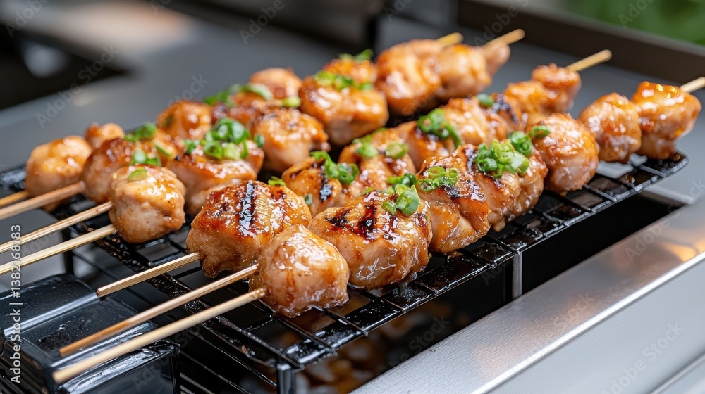 Sizzling Meat on a Grill with Smoky Flavor and Charred Texture Evoking Warmth Sizzling Meat on a Grill with Smoky Flavor and Charred Texture Evoking Warmth