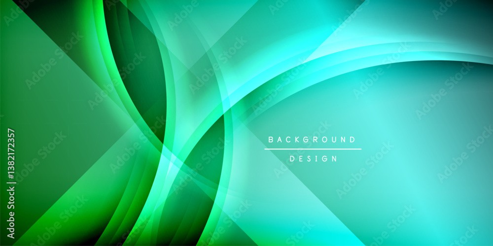 Abstract background. Smooth curves blend vibrant green, turquoise hues. Dynamic composition creates flowing, modern aesthetic. Perfect backdrop for digital projects. Abstract background. Smooth curves blend vibrant green, turquoise hues. Dynamic composition creates flowing, modern aesthetic. Perfect backdrop for digital projects.