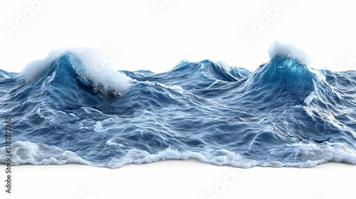 Obraz na płótnie Ocean Waves 3D Render w salonie