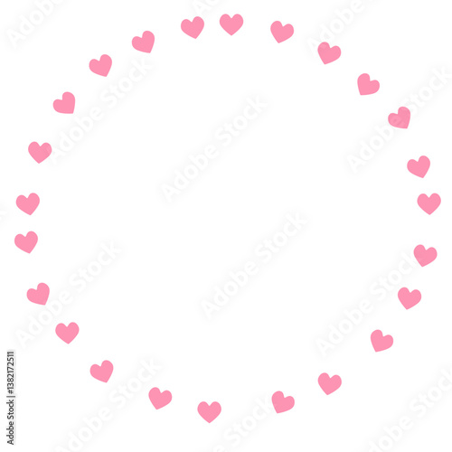 pink rose petals frame
