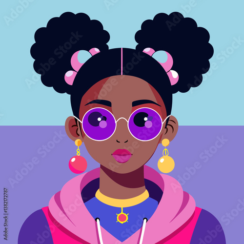 girl with clown nose