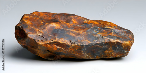 Rough Brown and Black Stone Realistic Image