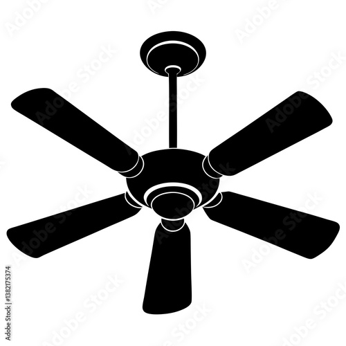 electric fan vector illustration