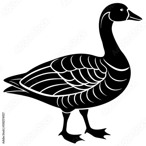 vector illustration of a goose