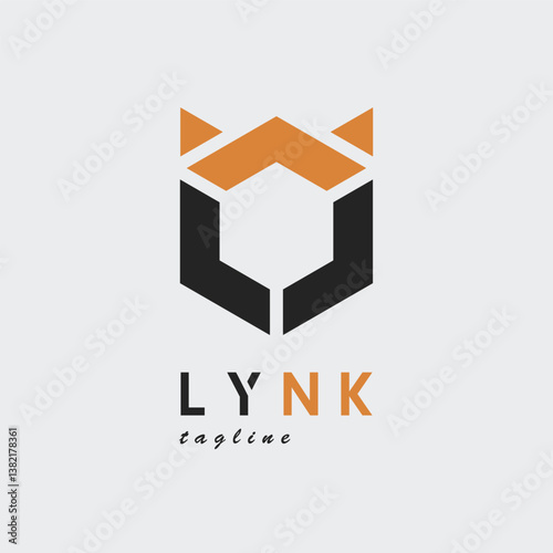 lynx logo vector illustration design
