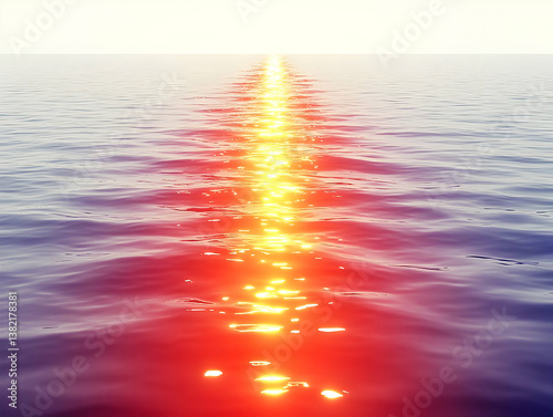Obraz na płótnie Red and Gold Water Abstract 3D w salonie