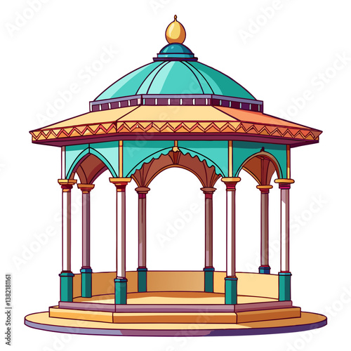 illustration of a wooden house