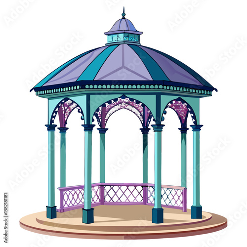 illustration of a wooden house