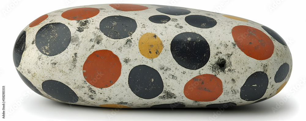 Abstract 3D Stone Render, Polka Dot Pattern