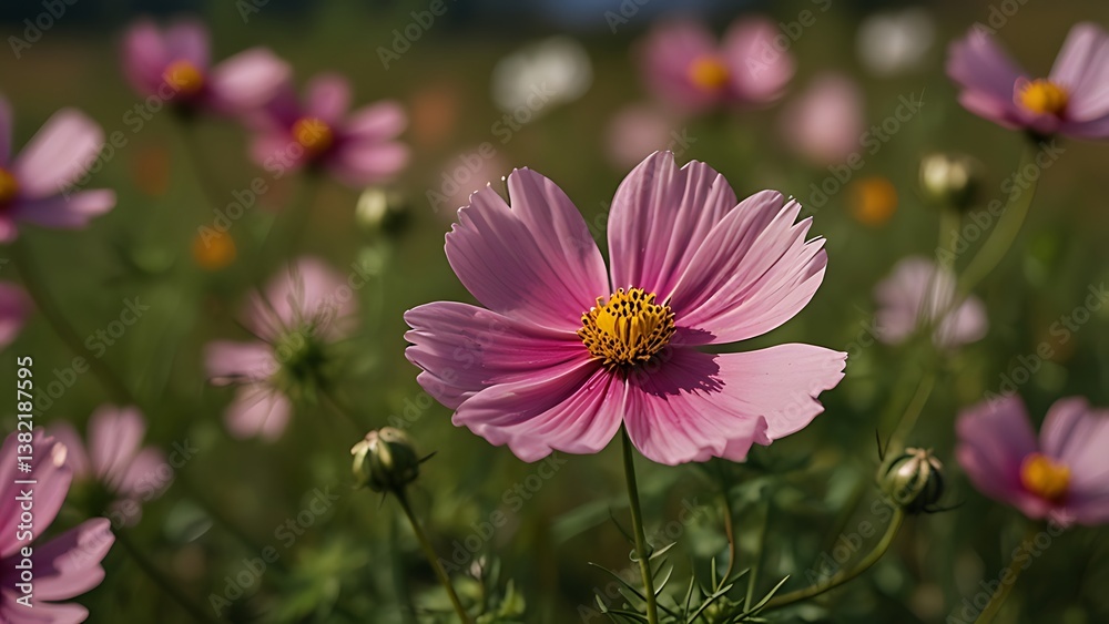 Obraz premium pink cosmos flower