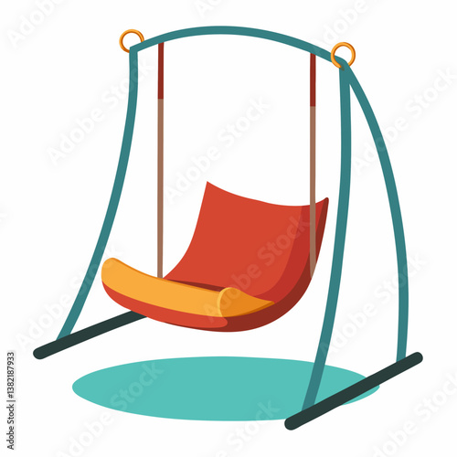 wooden swing chair