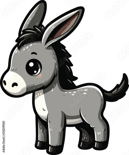 Fun and Cheerful Burro Digital Art for Designers