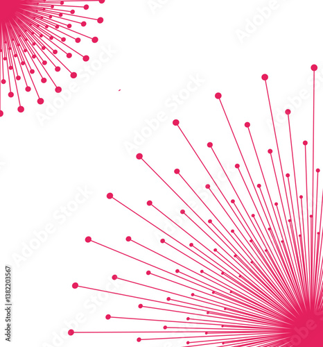 abstract background with red stars  ILLUSTRATION and Petten 