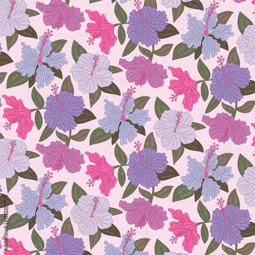florals pattern. hand drawn florals vector background.
