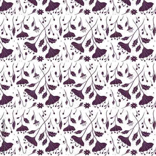 florals pattern. hand drawn florals vector background.