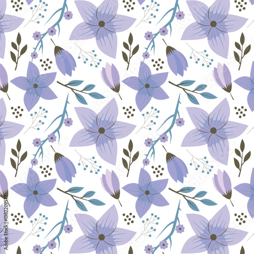 florals pattern. hand drawn florals vector background.
