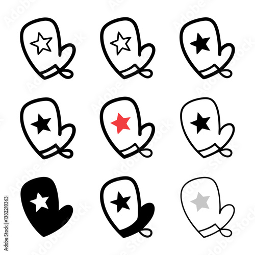 Generate a high-resolution image of a charming pair of baby mittens featuring a subtle, embroidered star pattern.  Show intricate stitching and soft, cuddly fabric.