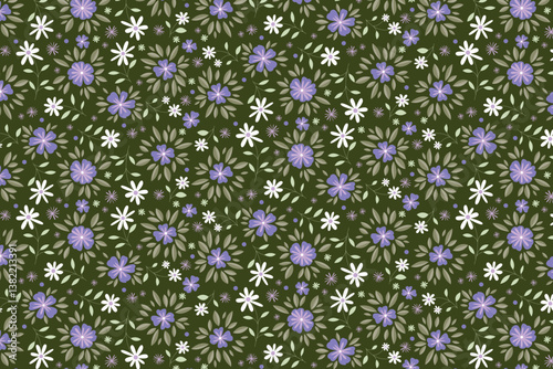 florals pattern. hand drawn florals vector background.