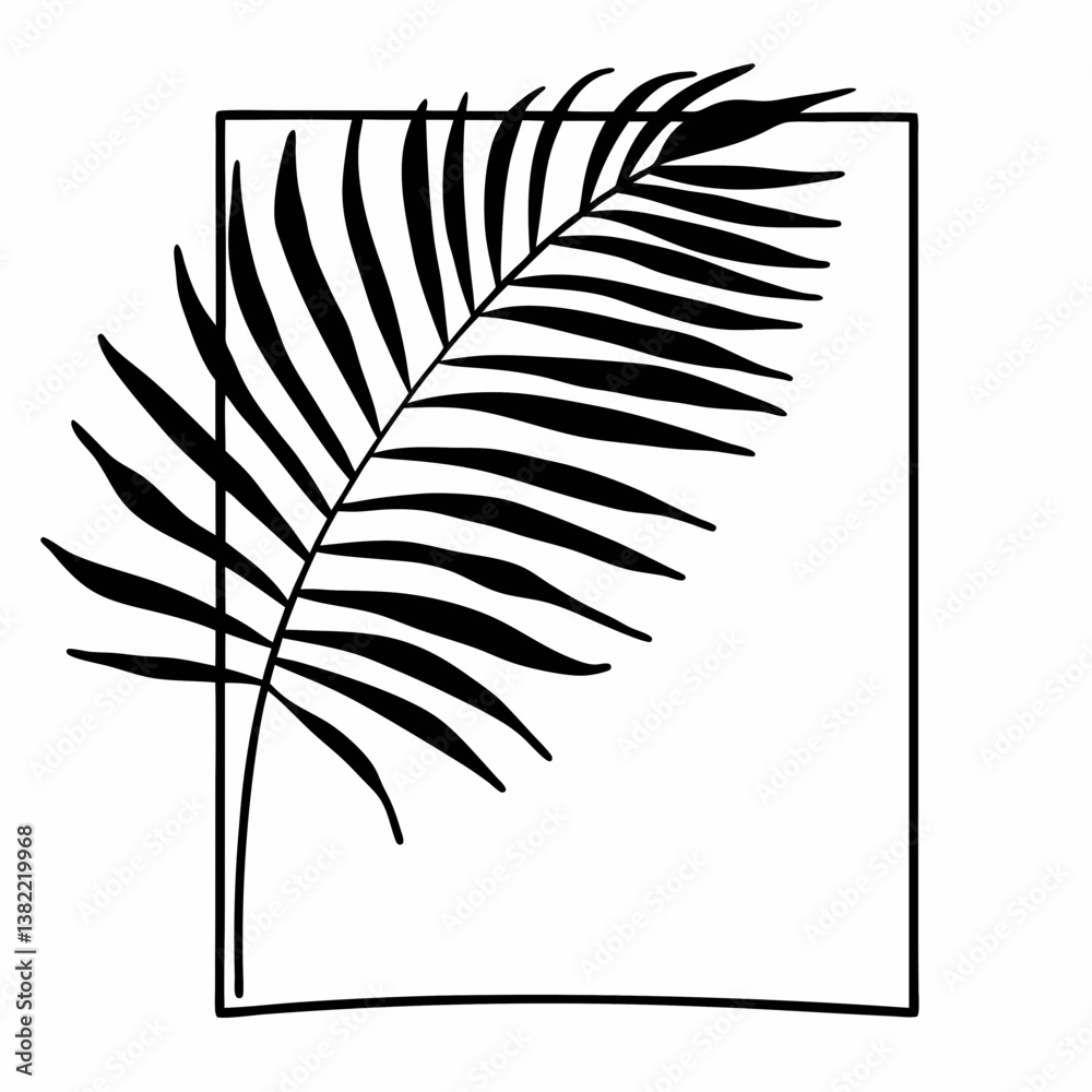 Fototapeta premium vector illustration of a leaf