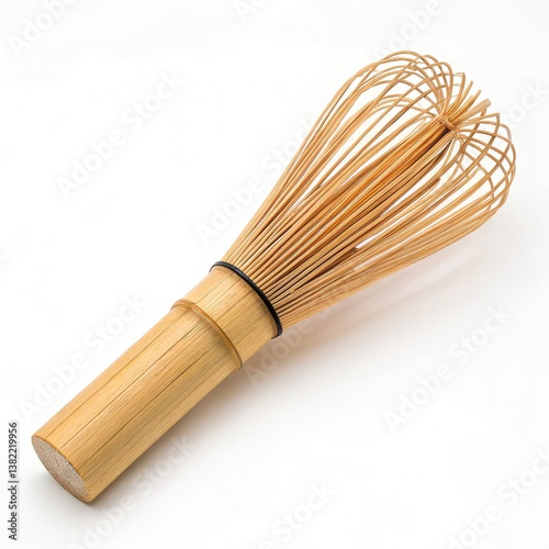 Wallpaper Mural Traditional bamboo whisk used for making matcha tea. It features a handcrafted design that enhances the tea preparation experience. Torontodigital.ca