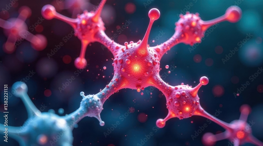 Microscopic View of Molecular Structures Interacting and Bonding Within a Complex System Microscopic View of Molecular Structures Interacting and Bonding Within a Complex System