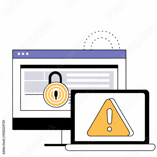 Ransomware Alert: A computer screen displaying a ransomware demand message. Ideal for educating users on ransomware threats.