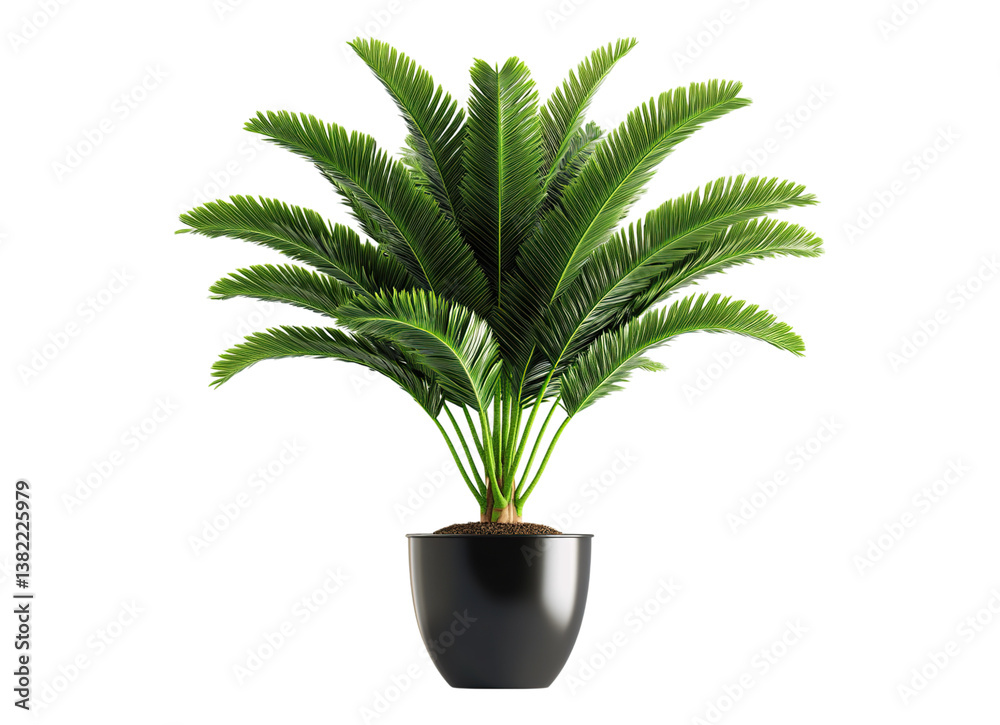 Obraz premium elegant cycas revoluta with pot
