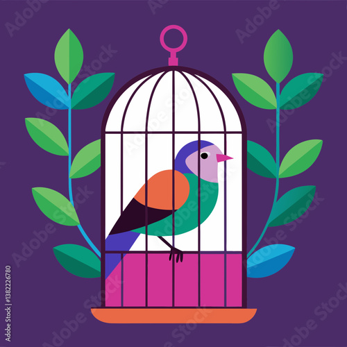 bird in cage