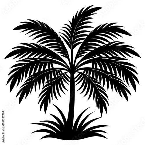 palm trees silhouette