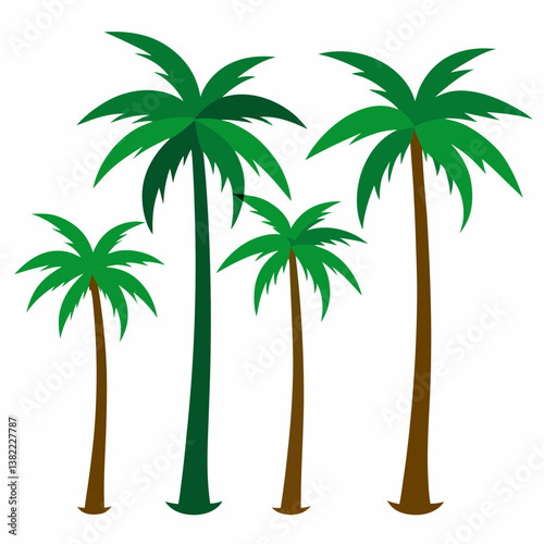 silhouette of palm trees