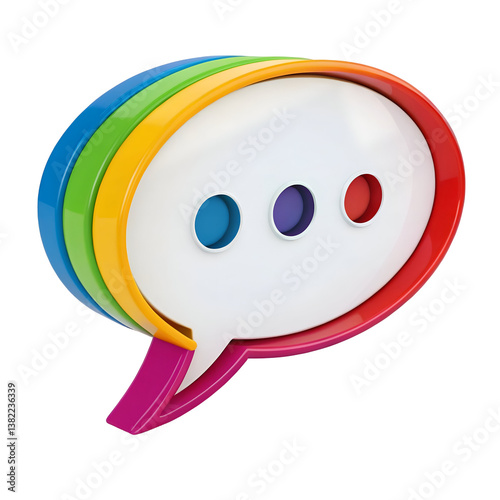 3d speech bubble