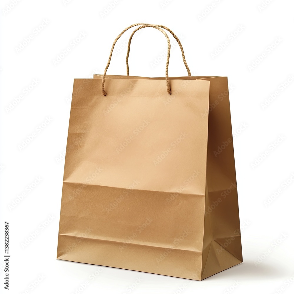 Brown paper shopping bag Brown paper shopping bag