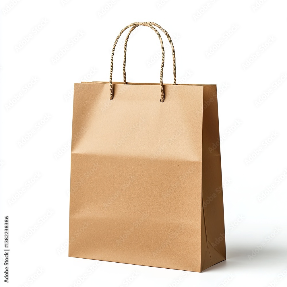Plain brown paper shopping bag Plain brown paper shopping bag