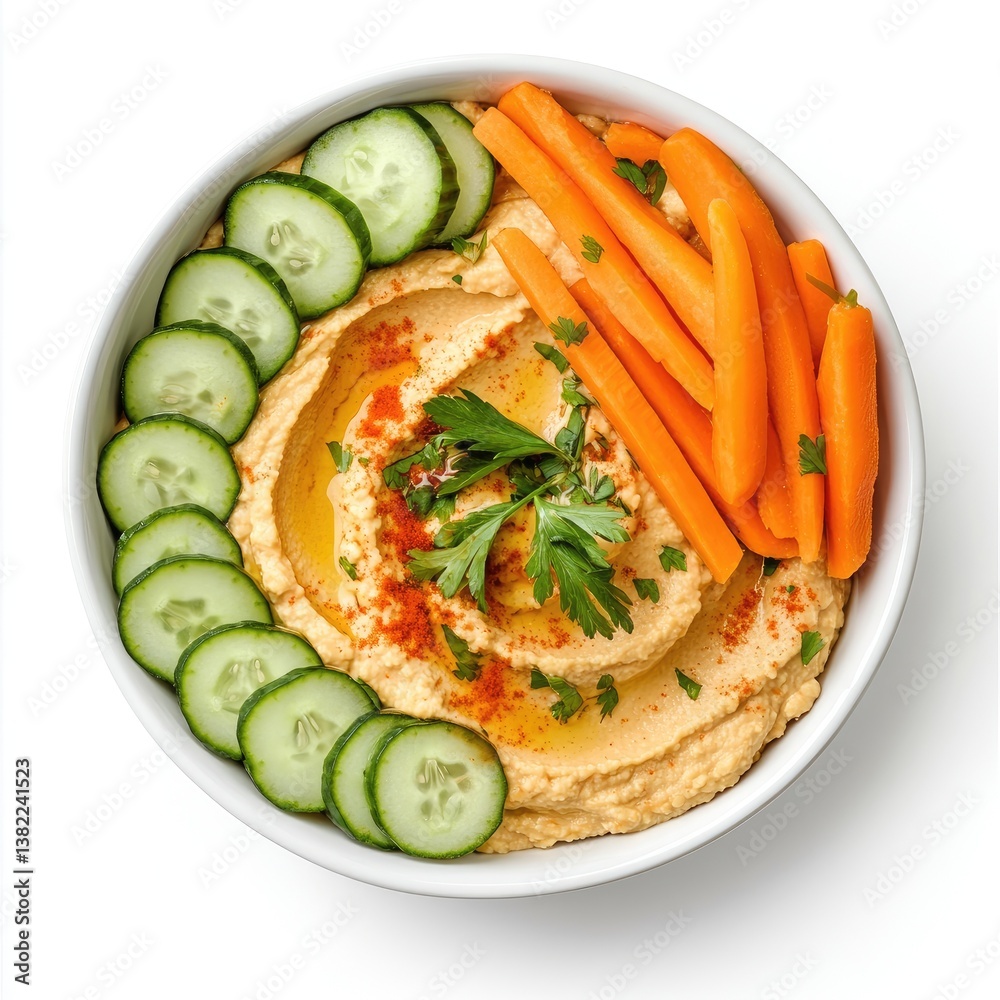 Creamy hummus with vegetables Creamy hummus with vegetables