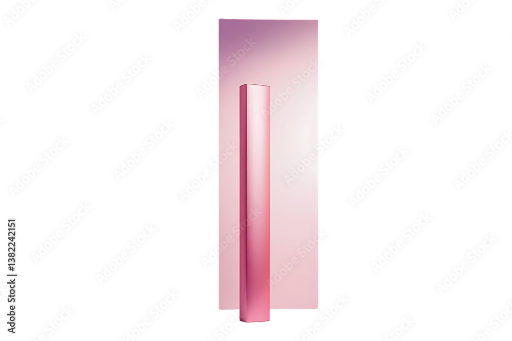 Rose Gold Vertical Minimalist Design Element with Gradient Background Rose Gold Vertical Minimalist Design Element with Gradient Background