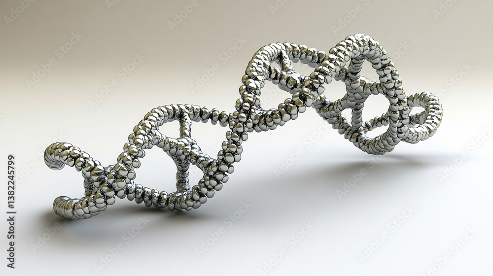 A 3D model of an illuminated DNA double helix on a gradient isolated background, symbolizing modern biotechnology, genetic research, and scientific innovation A 3D model of an illuminated DNA double helix on a gradient isolated background, symbolizing modern biotechnology, genetic research, and scientific innovation