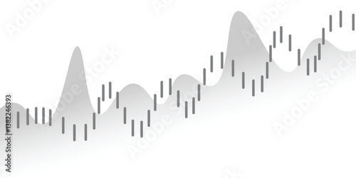 Stock market or Forex trading graph in graphic concept for financial investment or economic trends business idea design. Worldwide finance background. Vector illustration.