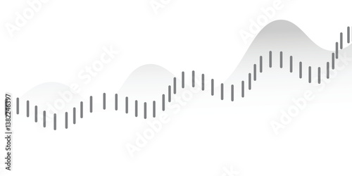 Stock market or Forex trading graph in graphic concept for financial investment or economic trends business idea design. Worldwide finance background. Vector illustration.