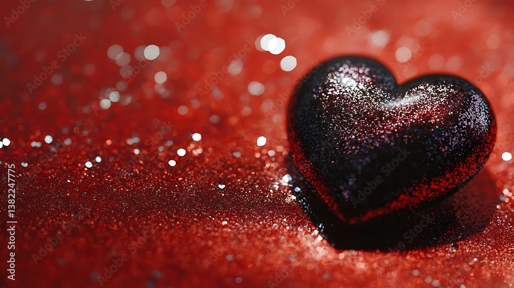 Obraz premium A vivid image presenting a heart-shaped object