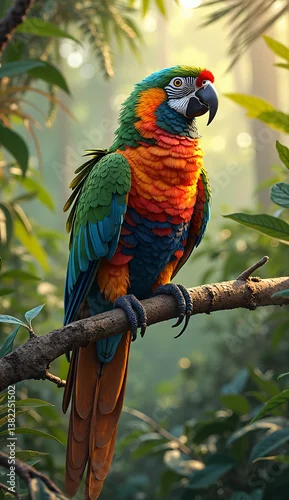 Obraz African Parrot – Colorful and Intelligent Avian Species