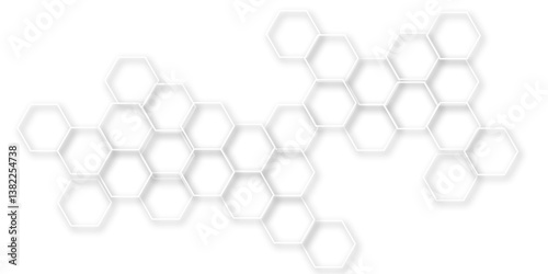 An Immersive and Futuristic Background Design Showcasing Interlinked Hexagonal Forms, Symbolizing Advanced Molecular Systems Within a Contemporary Tech-Driven Visual Framework
