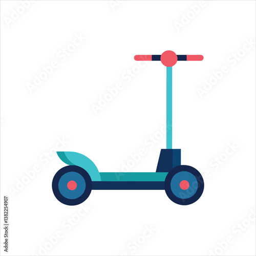Electric Gyroscooter for City Commuting Eco-Friendly Vector Illustration