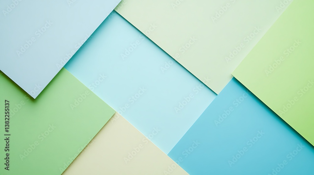 Fototapeta premium Abstract pastel paper geometric design background