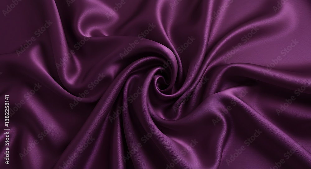 Obraz premium Plum Silk Swirl AI Generated