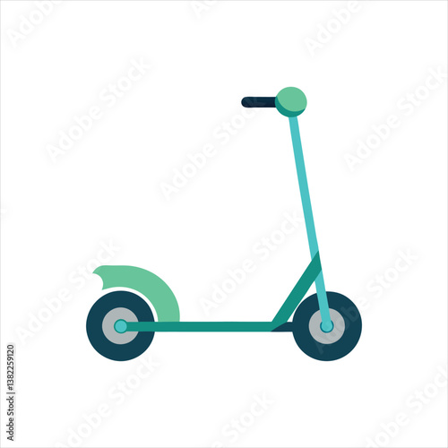  Modern Electric Gyroscooter Vector Illustration Eco-Friendly City Transport
